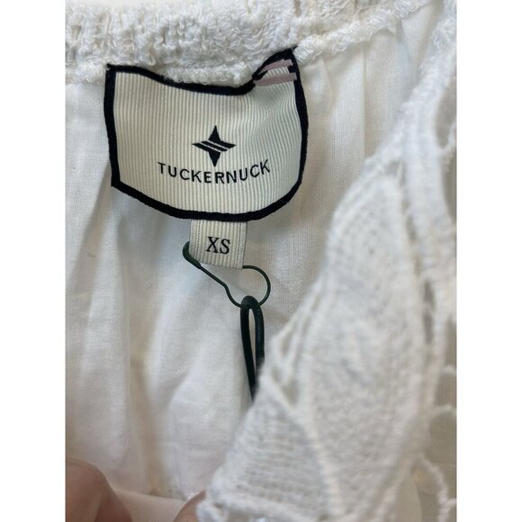 Tuckernuck White Lace Avalon Mini Dress Size XS NWT Bridal Shower Party Bride - Picture 2 of 8